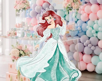 Princess Cutout Decoration: Birthday Party Decor (Digital Download)