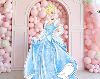 Princess Cutout Decoration: Birthday Party Decor (Digital Download)