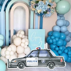 BIG DECOR POLCE à venda: Recortes de polícia Recortes de aniversário Decoração Chá de bebê, Festa de aniversário, Festa de download digital, Festa de impressão instantânea POL11