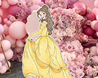 Principessa ritagliata: decorazione per festa di compleanno (download digitale)