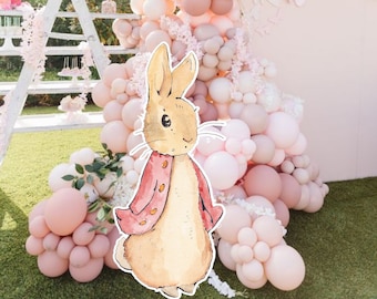 BIG DECOR RABBIT Cutout Birthday Baby shower Centerpiece Party Instant Download printable RAB1