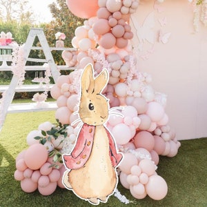 GRANDE DECORAZIONE CONIGLIO Ritaglio Compleanno Baby shower Centrotavola Festa Download immediato stampabile RAB1