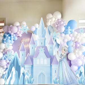 GROTE BUNDEL BEVROREN Prinsessenkasteel Knipsel: decoratie verjaardagsfeestje (digitale download) FROZ11