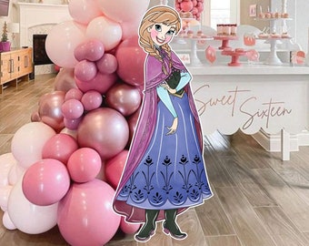 Princess Cutout Decoration: Birthday Party Decor (Digital Download)
