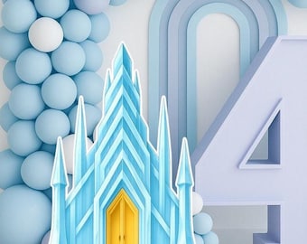 FROZEN CASTLE Prinzessin Schloss Ausschnitt: Birthday Party Dekoration (Digitaler Download)