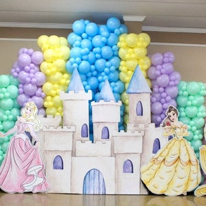 READY PRINT, CASTLE, foamboard, party props, Cutout princess castle, big decor, Birthday Frozen, Frozen castle Party, Magical  Party 11prin