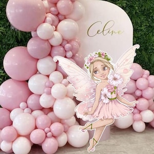 HADAS GRANDES DECORACIONES Recortables Cumpleaños de Hadas Caprichosas Fiestas de Hadas Encantadas Hadas Mágicas Florales Princesas Descarga Instantánea Imprimible 2222F
