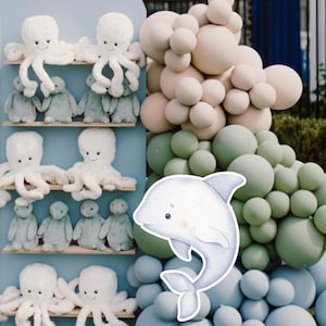 OCÉANO GRANDE DECORACIÓN Recorte Bajo el mar Decoraciones para fiestas Cumpleaños Descarga instantánea imprimible OCE11