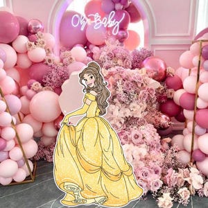 GRAN DECORACIÓN PRINCESAS: Decoración recortable Princesas, Decoración de cumpleaños de princesas Baby Shower, Fiesta de cumpleaños, descarga digital Decoración recortable PRINC1