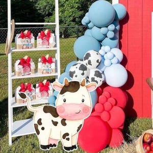 GRANDE FATTORIA DECOR compleanno: Decorazione da ritagliare con animali della fattoria, fattoria stampabile Baby Shower, Festa di compleanno, download digitale FARM11