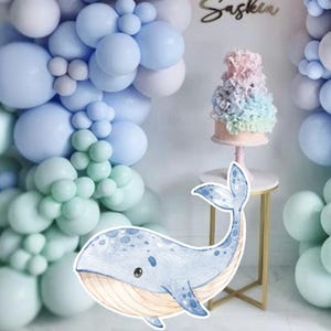 OCEAN BIG DECOR Cutout Under the sea Party Decorations Birthday Instant Download printable OCE11