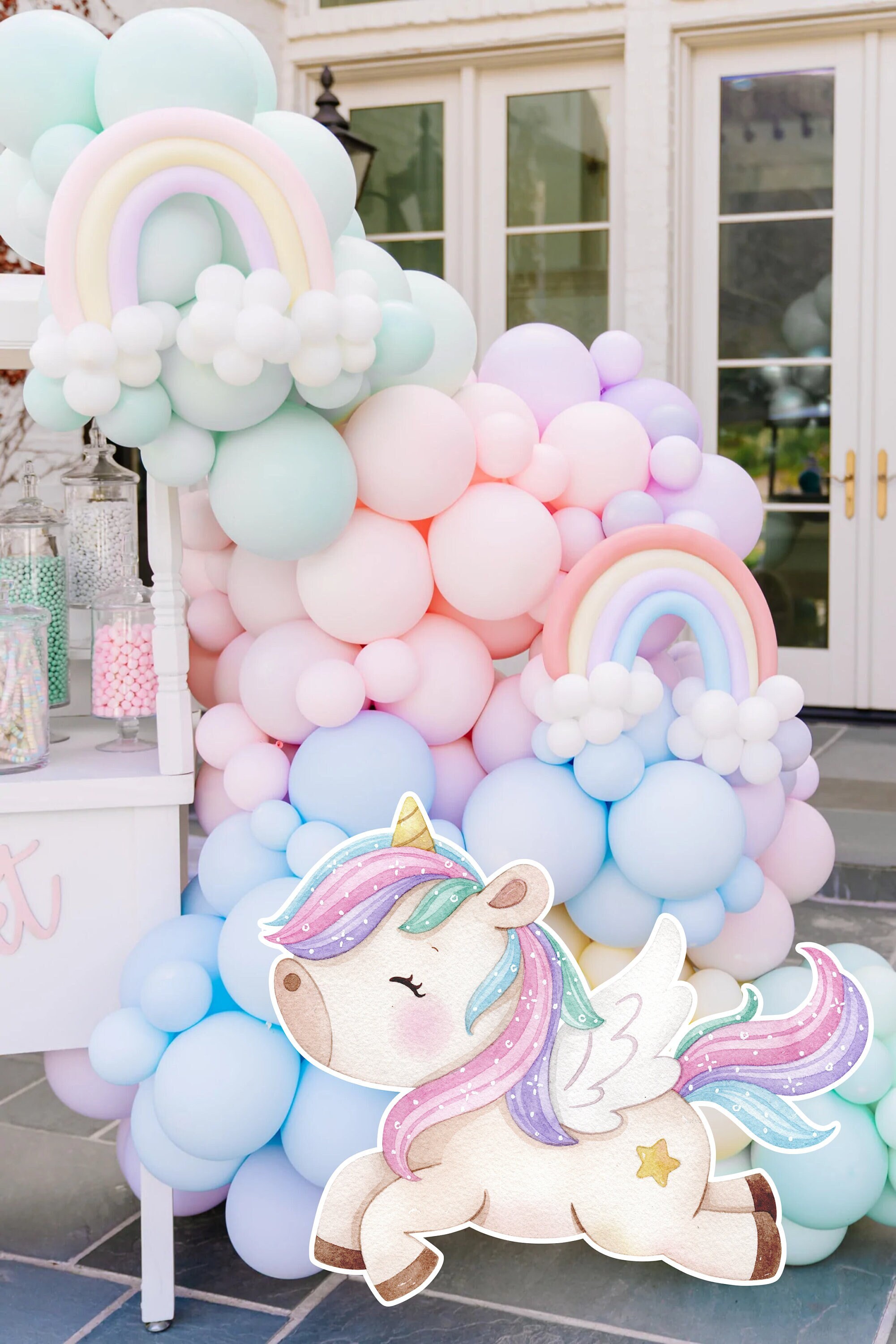BIG DECOR on Sale: Cutout Decor Unicorn Birthday UNICORN Baby - Etsy