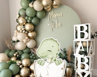 Dinosaur Cutout Decor: Jurassic Dino Baby Shower (Digital Download)