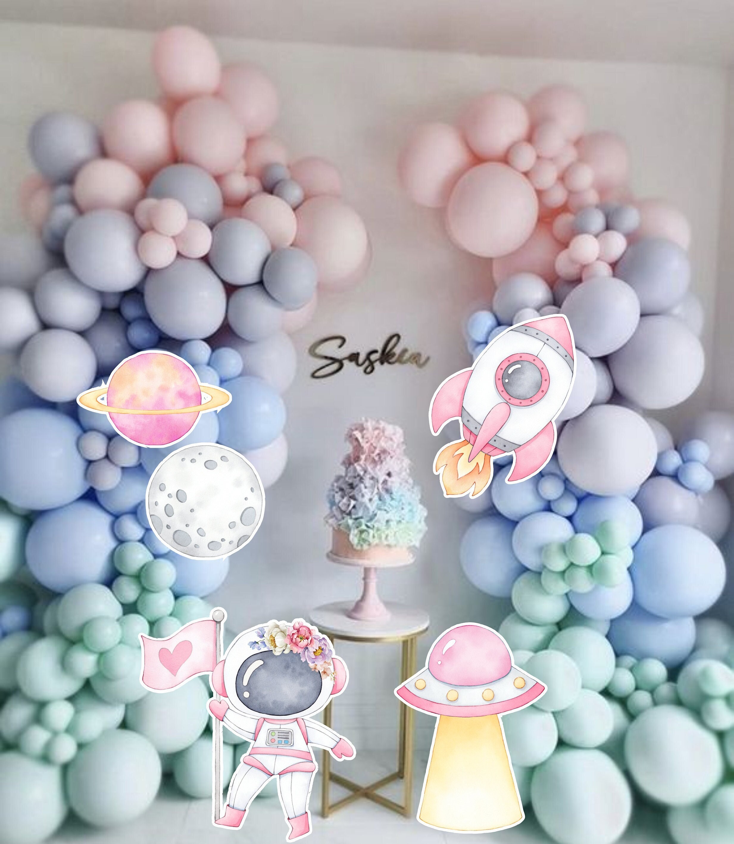 20 stuks Galaxy Space Ballonnen Ruimte Thema Decoraties Ruimteschip