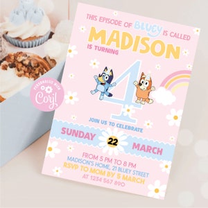 Girl Party Birthday Invitation Template Party Invitation Digital Party Girl Invite Template Party Girl Party Invite BLU11