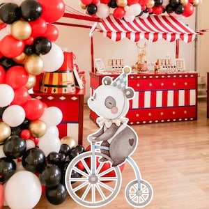 Circus Carnival Decorations: Birthday Party Cutout Decor (Digital Download)