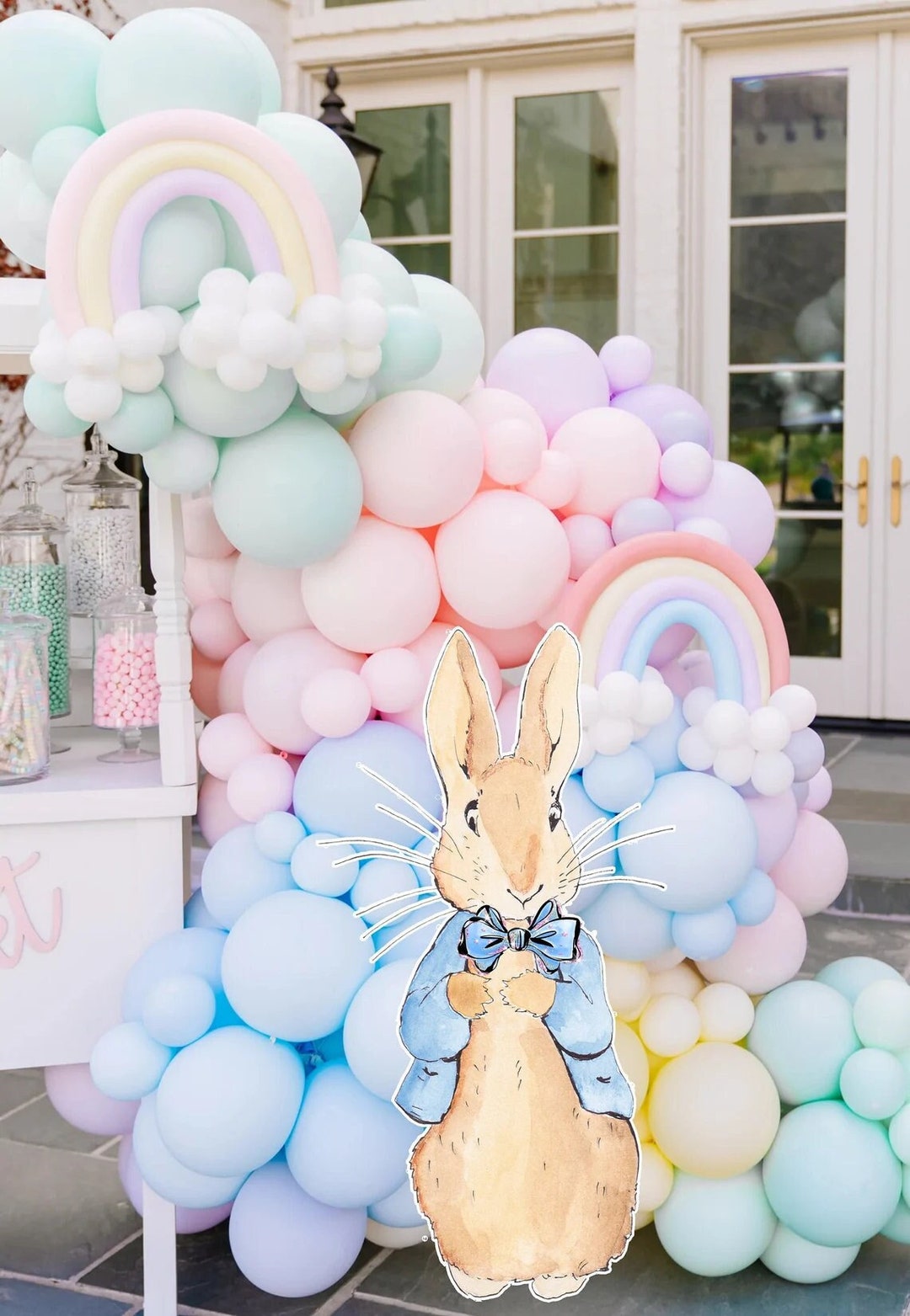 Custom Rabbit Event CUSTOM CUTOUTS RABBIT Birthday: Cutout Decor Rabbit , Baby Shower Decor ...