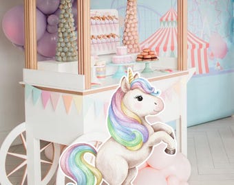 BIG DECOR w sprzedaży: Wycinanka Dekoracja Jednorożec Urodziny, JEDNOROŻEC Baby Shower, Urodziny, cyfrowe pobieranie UNI1111