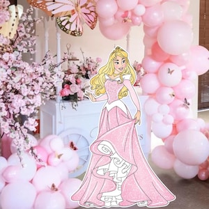 BIG DECOR PRINCESS: Cutout Decor Princes, Princes Birthday Decoration Baby Shower, Birthday Party, digital download Cutout Decor PRINC1