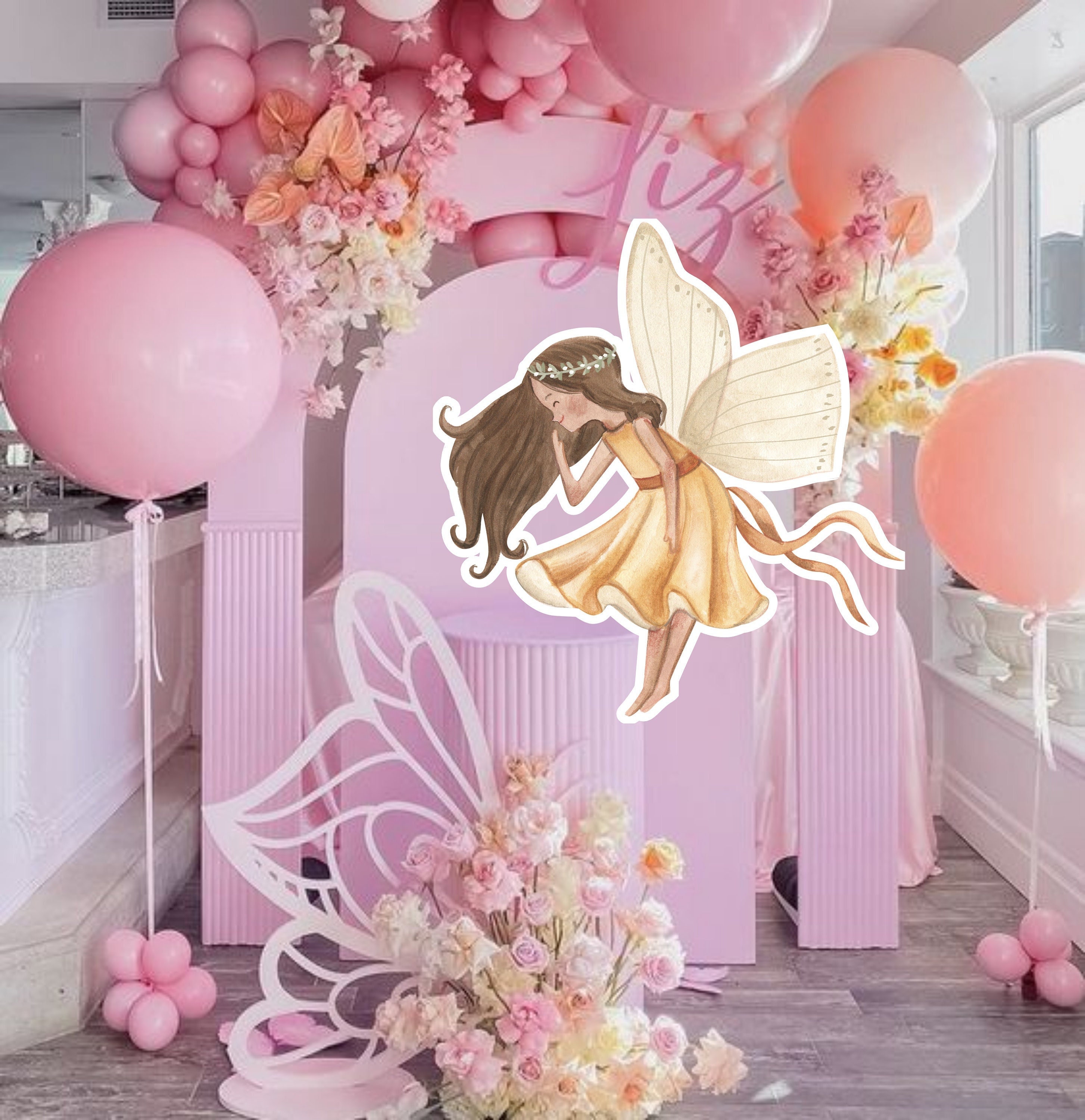 FAIRY BIG DECOR Cutout Fairy Birthday Whimsical Enchanted Fairy
