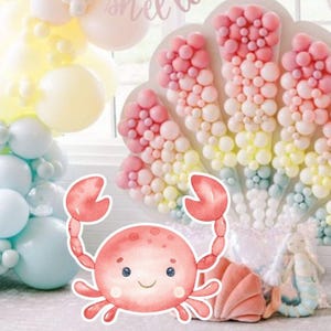 OCÉANO GRANDE DECORACIÓN Recorte Bajo el mar Decoraciones para fiestas Cumpleaños Descarga instantánea imprimible OCE11