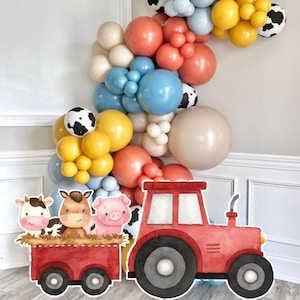 GRAN DECORACIÓN DE GRANJA cumpleaños: Decoración recortable de animales de granja, imprimible de granja para Baby Shower, Fiesta de cumpleaños, descarga digital FARM11