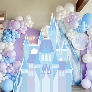READY PRINT, CASTLE, foamboard, party props, Cutout princess castle, big decor, Birthday Frozen, Frozen castle Party, Magical  Party 11prin