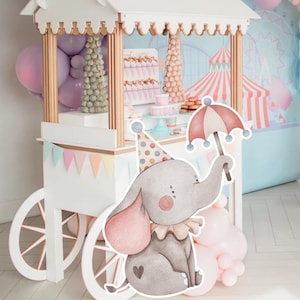 BIG DECOR CIRCUS: Decorações de circo para carnaval, decoração de carnaval, chá de bebê, festa de aniversário, download digital CIR1