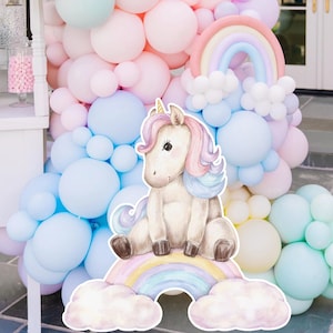 BIG DECOR in de uitverkoop: decoratie knipsel Eenhoorn verjaardag, UNICORN babyshower, verjaardagsfeestje, digitale download UNI1111