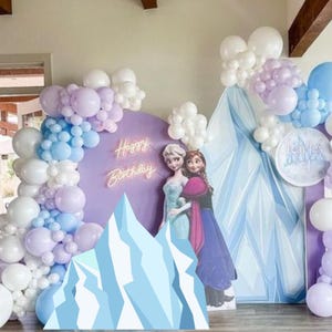 ICEBERG GRAN DECORACIÓN Recortable Princesa Fiesta de cumpleaños Frozen Princesa de hielo Descarga instantánea imprimible FROZ11