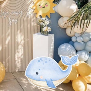 OCÉANO GRANDE DECORACIÓN Recorte Bajo el mar Decoraciones para fiestas Cumpleaños Descarga instantánea imprimible OCE11
