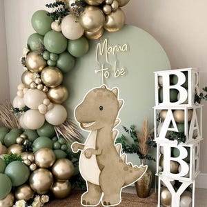 DECORAÇÃO GRANDE DINOSSAURO: Decoração Recortada Dinossauro Jurássico, Decoração Dino Chá de Bebê, Festa de Aniversário, download digital DIN22