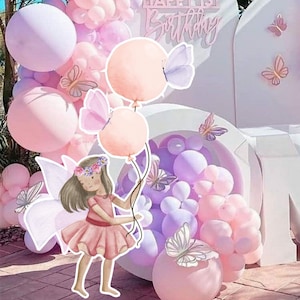 HADAS GRANDES DECORACIONES Recortables Hada Cumpleaños Caprichosa Hada Encantada Fiesta Hada Floral Mágica Princesa Descarga Instantánea Imprimible 0002F