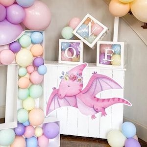 DUŻY DEKORACYJNY DINOZAUR: Wycinanka Dekoracja Dinozaur Jurajski, Dekoracja Dino Baby Shower, Przyjęcie urodzinowe, cyfrowe pobieranie DIN22