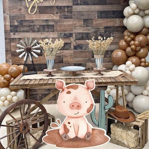 Aniversário da GRANDE DECORAÇÃO FAZENDA: Decoração recortada de animais da fazenda, chá de bebê para imprimir na fazenda, festa de aniversário, download digital FARM11