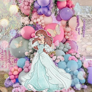 Princess Cutout Decoration: Birthday Party Decor (Digital Download)