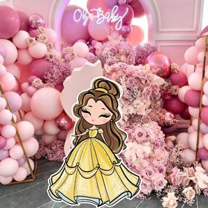 BIG DECOR PRINCESS: Decoração Recortada Príncipes, Decoração Aniversário Príncipes Chá de Bebê, Festa de Aniversário, download digital Decoração Recortada PRINC1