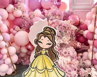 Princess Cutout Decoration: Birthday Party Decor (Digital Download)