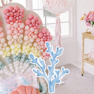 OCÉANO GRANDE DECORACIÓN Recorte Bajo el mar Decoraciones para fiestas Cumpleaños Descarga instantánea imprimible OCE11
