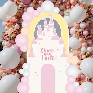 CASTLE BIG DECOR Cutout princess Birthday Party  castle Princess Instant Download printable FROZ11