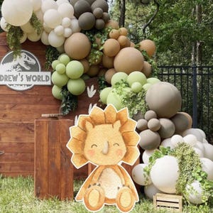 BIG DECOR DINOSAURUS: uitgesneden decor dinosaurus Jura, dinosaurus decor babyshower, verjaardagsfeestje, digitale download DIN33