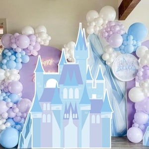 CASTLE BIG DECOR Cutout princess Birthday Party Frozen castle Princess Instant Download printable FROZ11
