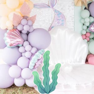 OCEAN BIG DECOR Knipsel Onder de zee Feestdecoraties Verjaardag Instant Download afdrukbare OCE11