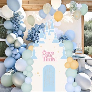 CASTLE BIG DECOR Cutout princess Birthday Party  castle Princess Instant Download printable FROZ11