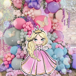 Princess Cutout Decoration: Birthday Party Decor (Digital Download)