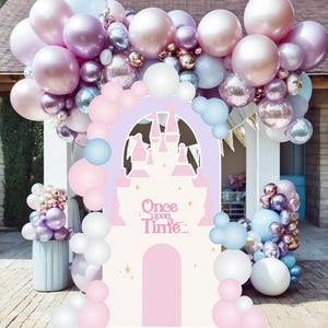 CASTLE BIG DECOR Cutout princess Birthday Party  castle Princess Instant Download printable FROZ11