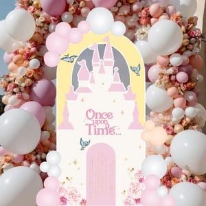 CASTLE BIG DECOR Cutout princess Birthday Party  castle Princess Instant Download printable FROZ11