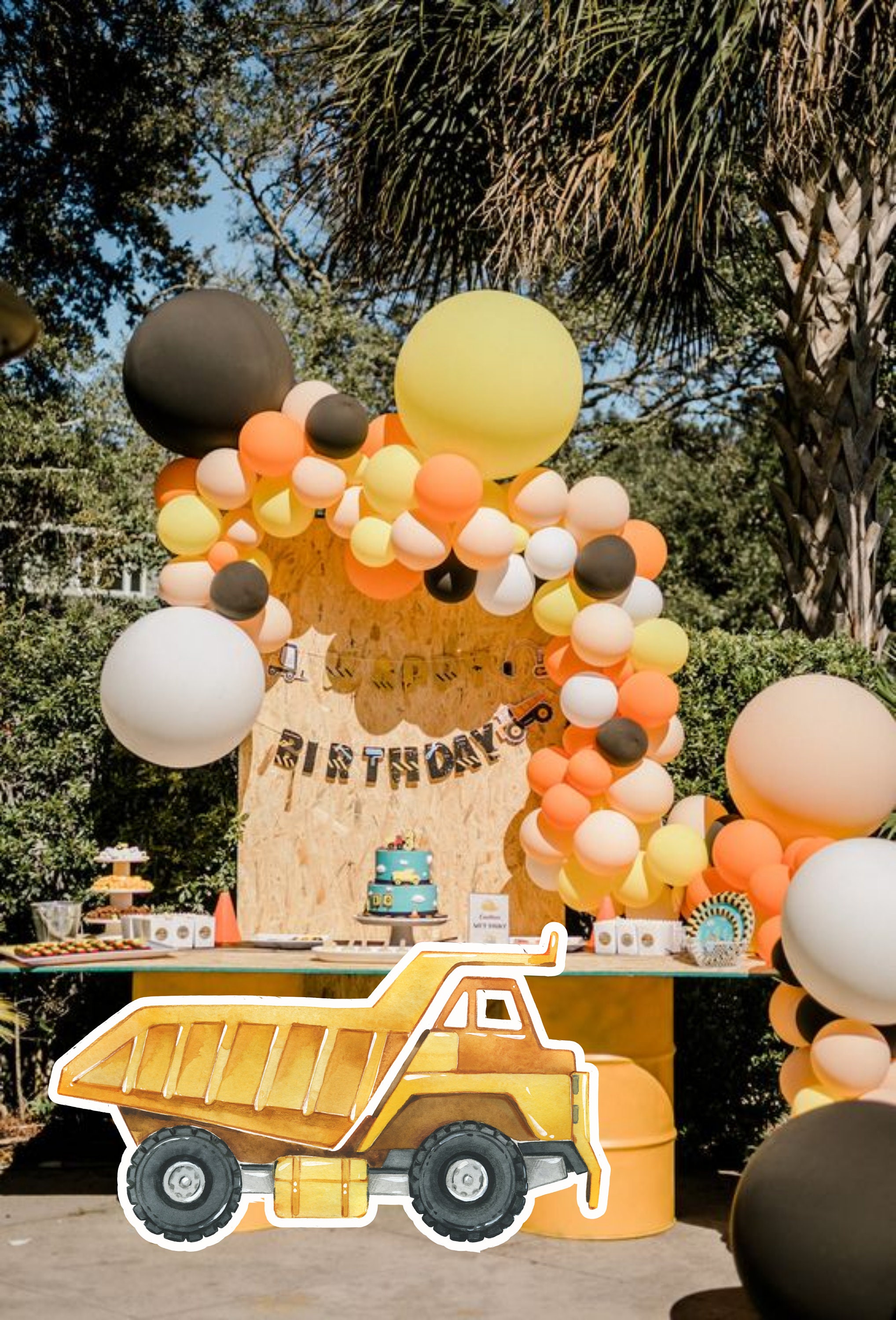 Construction Birthday Cutout Decor: Printable Party Decoration (digital  Download) - Etsy, image size:2036x3000