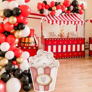 BIG DECOR CIRCUS: Decorações de circo para carnaval, decoração de carnaval, chá de bebê, festa de aniversário, download digital CIR1