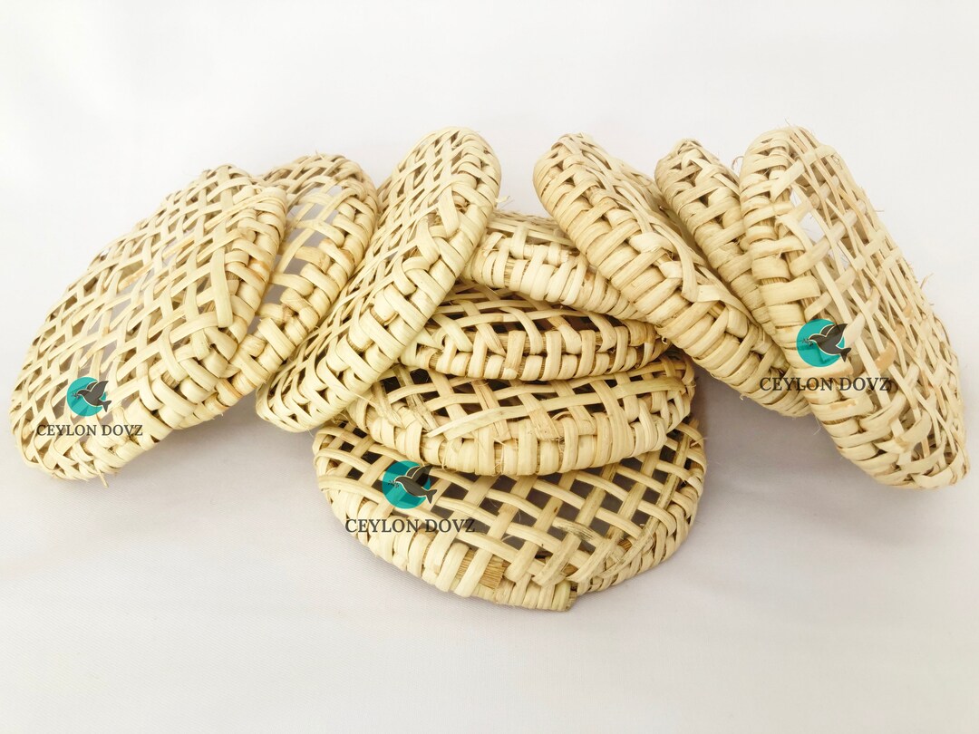 Wicker String Hopper Plates Rattan Hopper Maker Handmade Kitchen